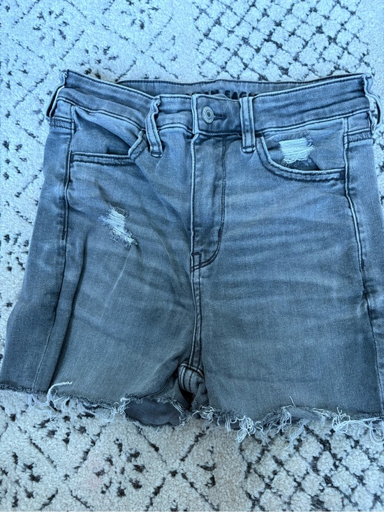 American Eagle Outfitters Pants - American Eagle Outfitters Washed Gray Distressed Denim Shorts